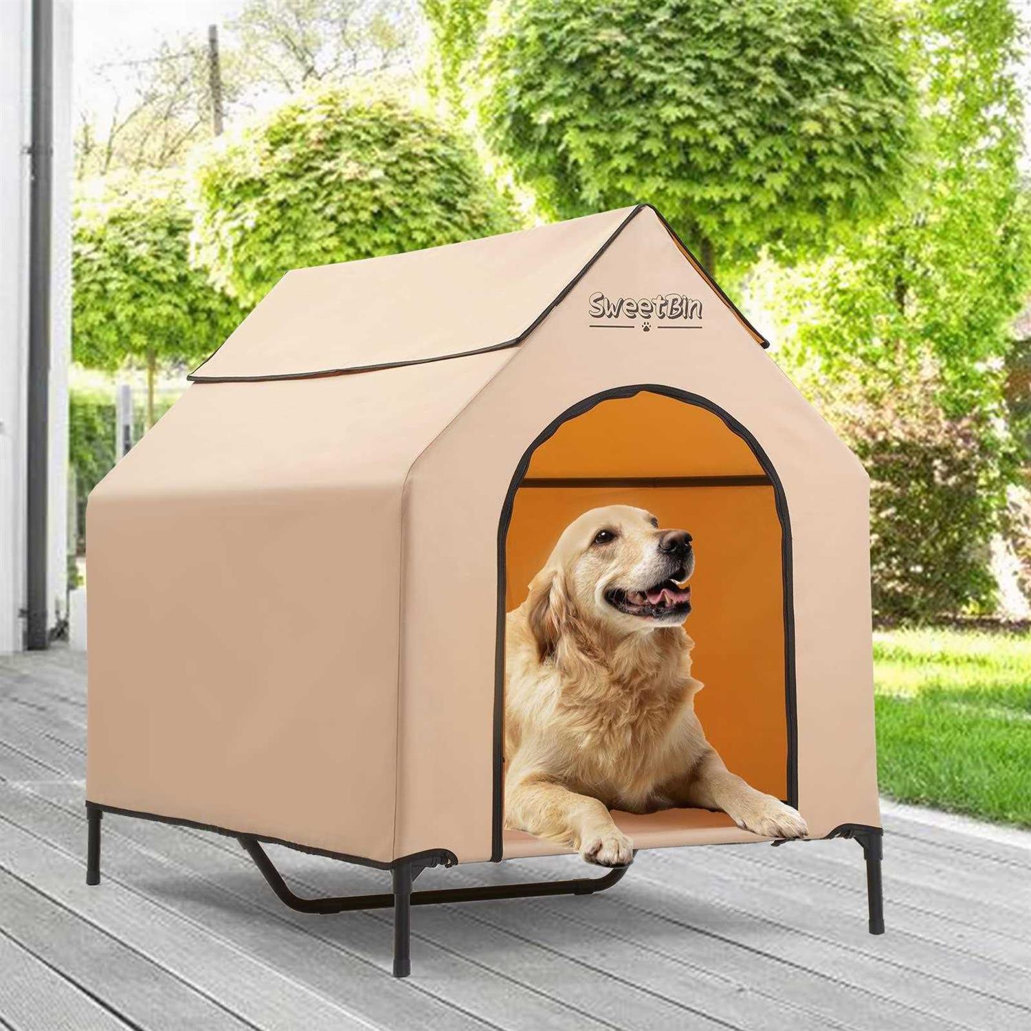 SweetBin Dog Houses Dogs Outside with Waterproof