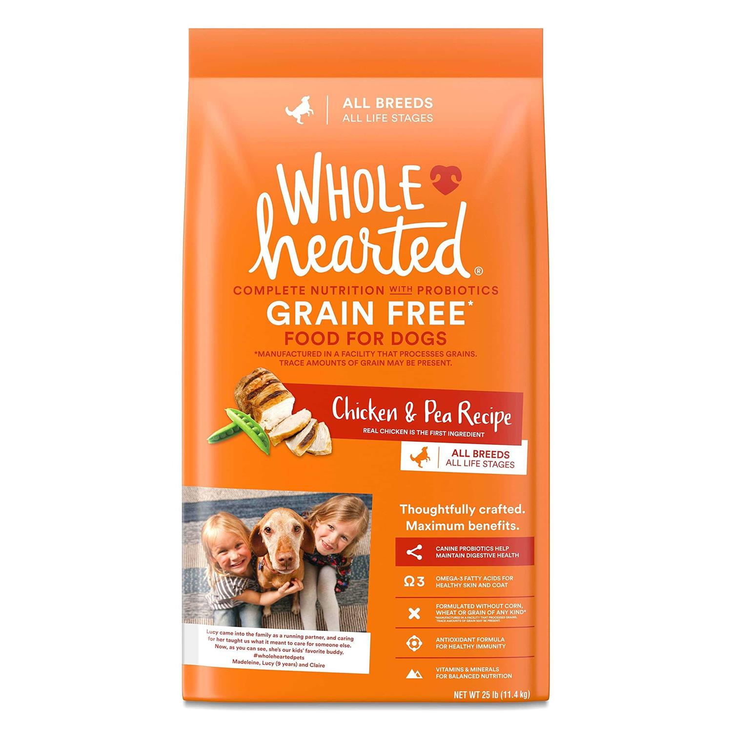 WholeHearted Grain Free Breed Chicken & Pea Recipe Dry Dog Food