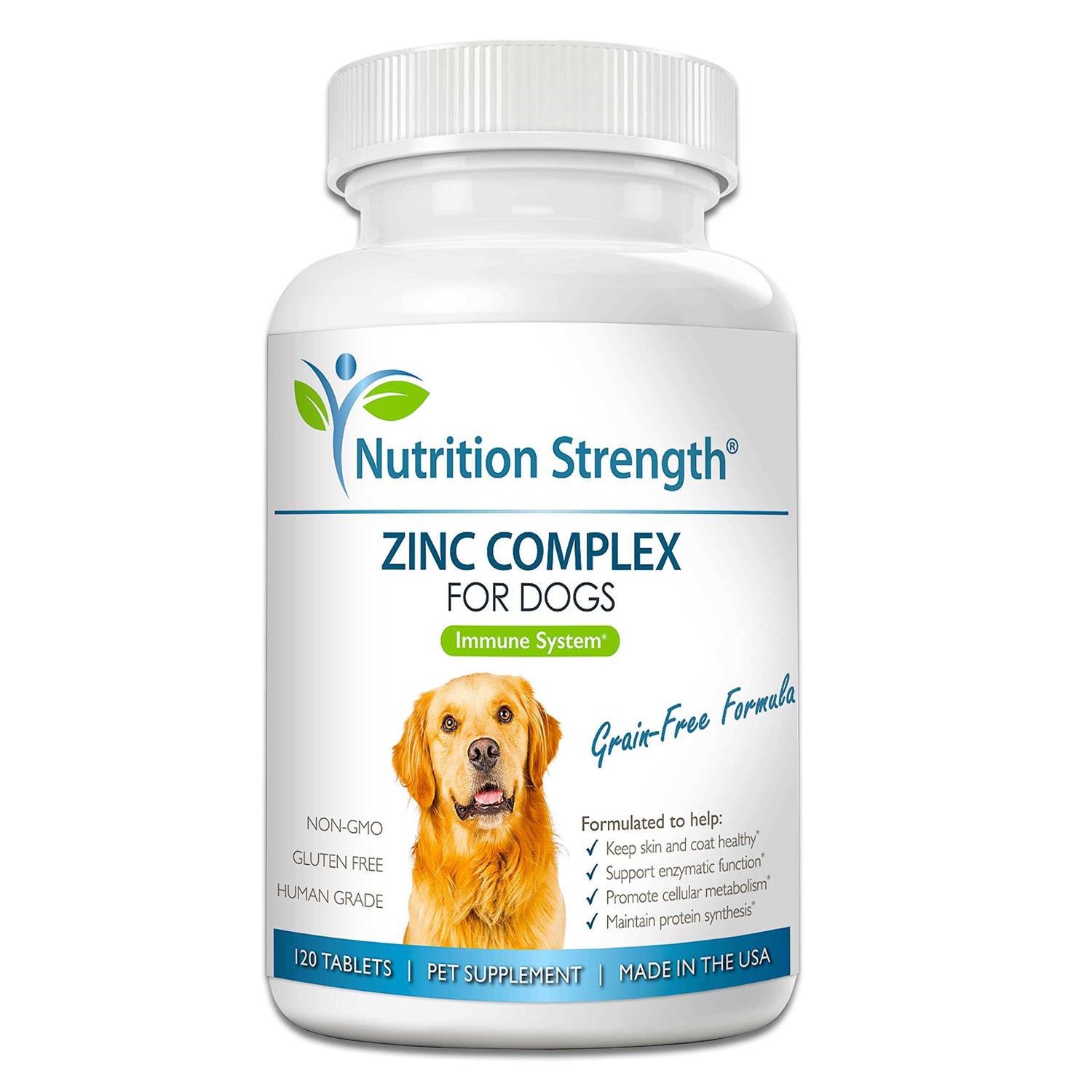 Nutrition Strength Zinc for Dogs to Support Healthy Skin & coat