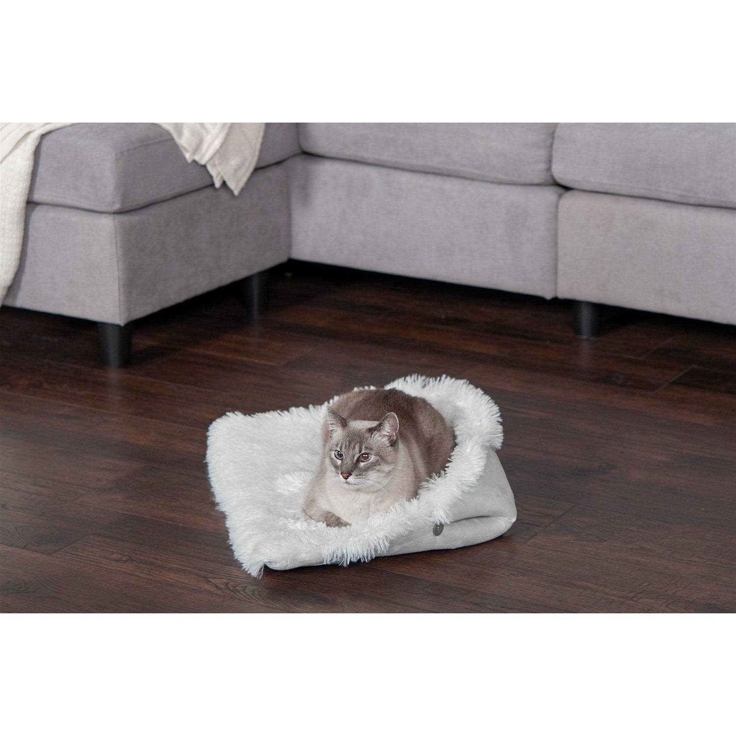 FurHaven Convertible Self-Warming Cuddle Pet Mat & Bed
