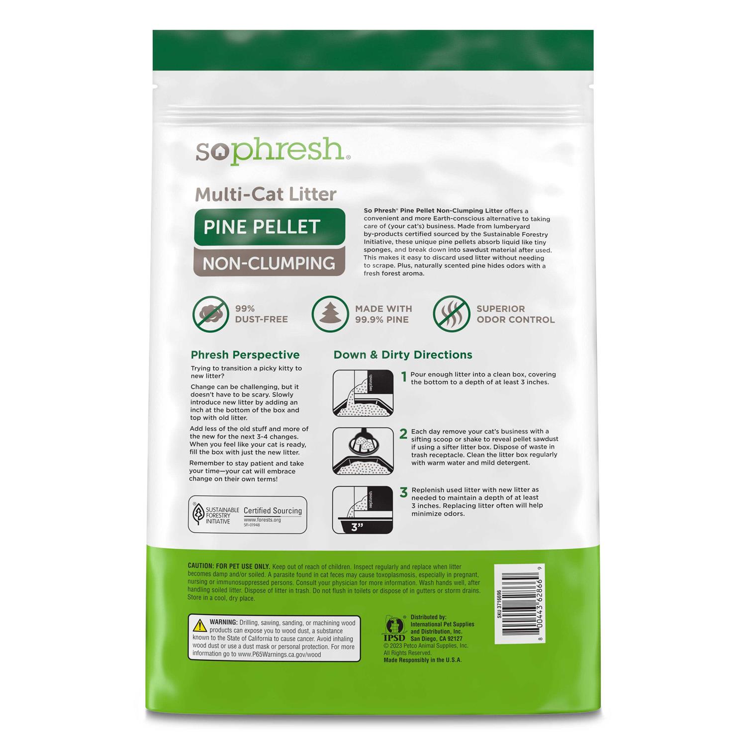 So Phresh Pine Pellet Non-Clumping Cat Litter