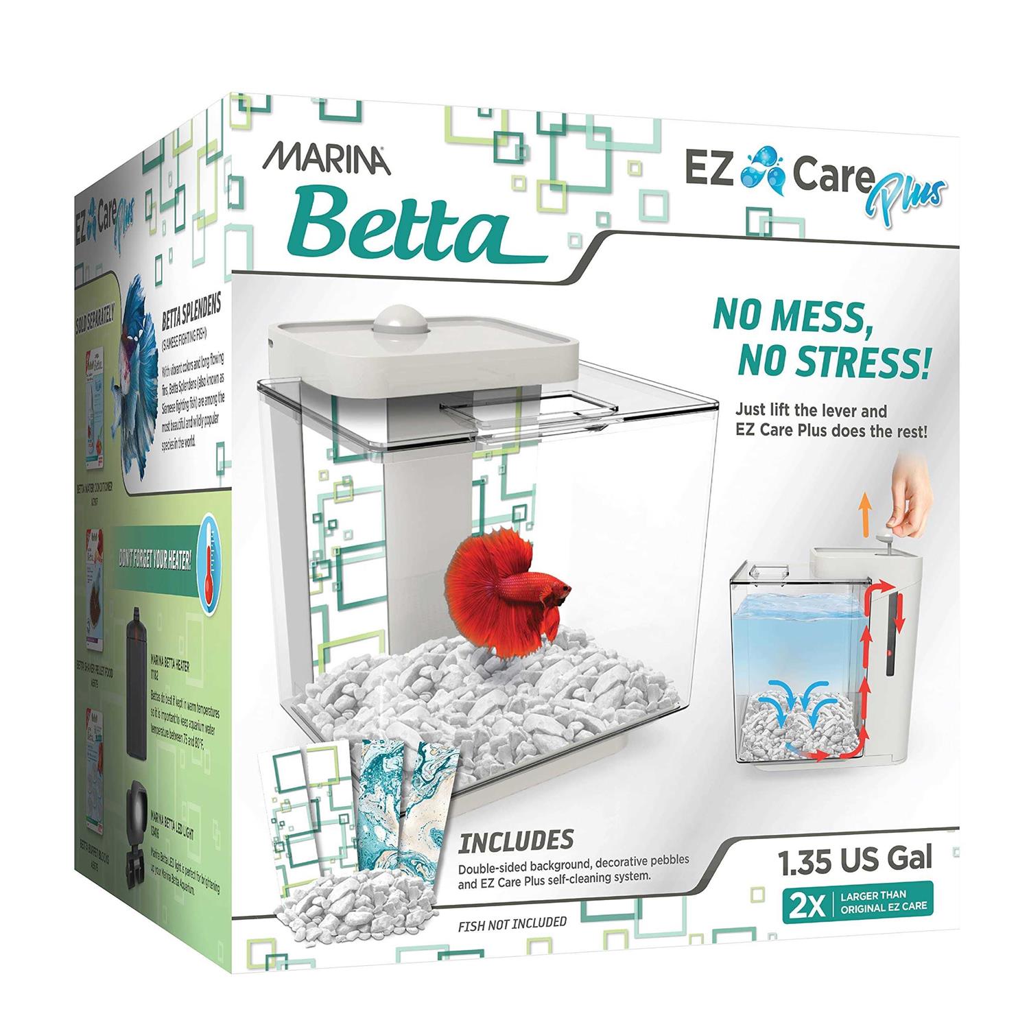 Marina Betta Aquarium EZ Care Plus Kit