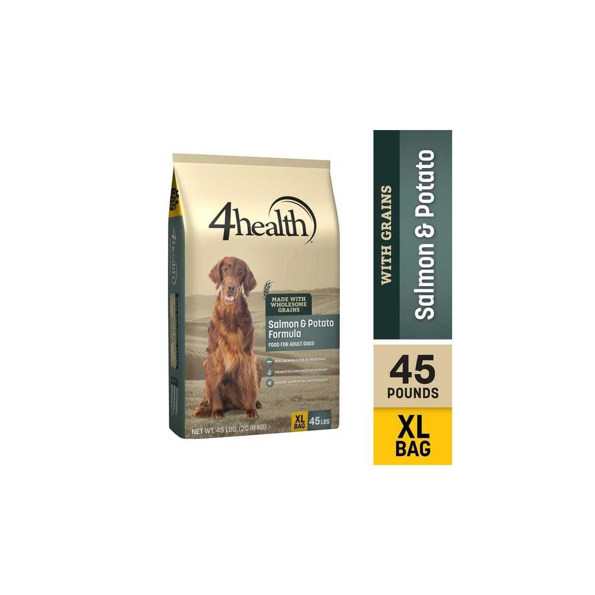 4health with Wholesome Grains Salmon Potato Formula Adult Dog Food