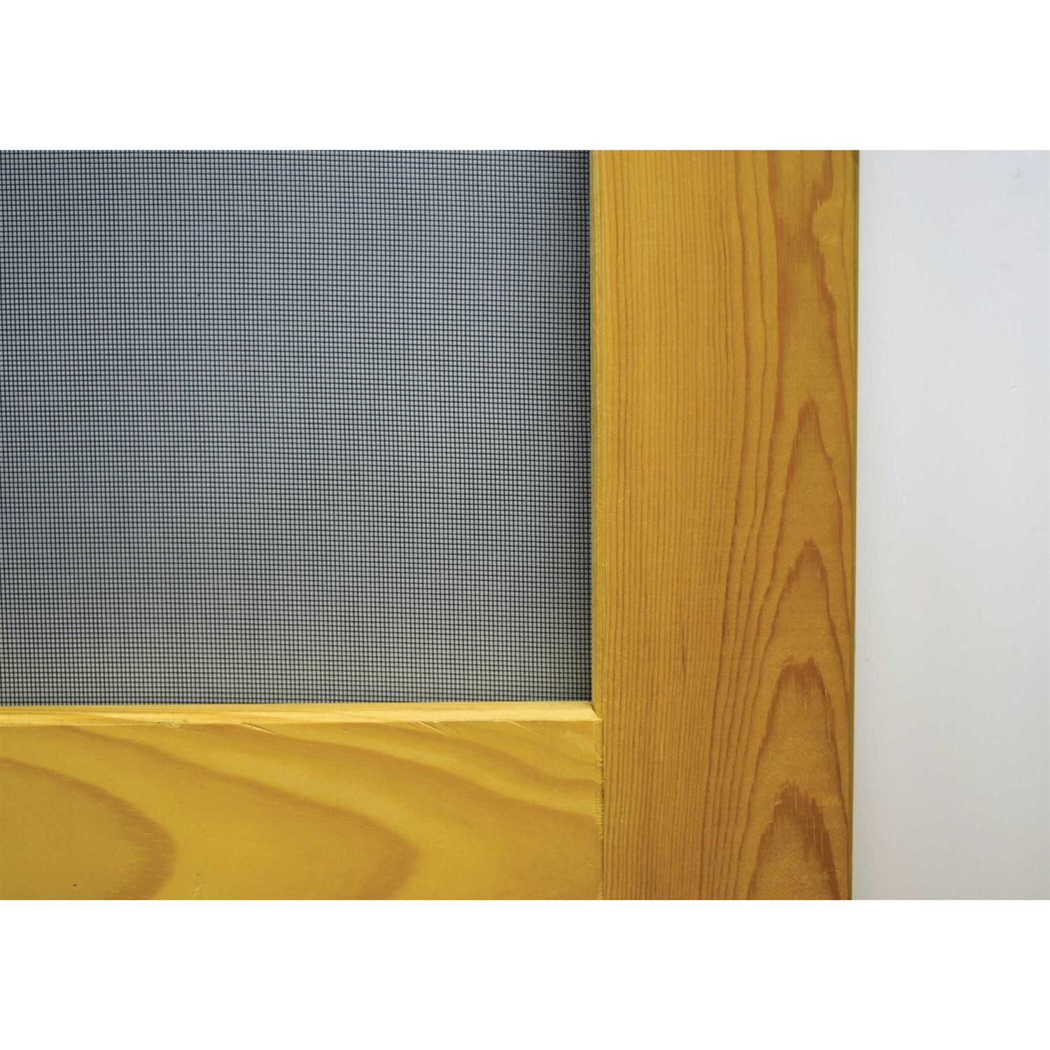 Screen Tight 36 in. x 80 in. Chesapeake Series Reversible Wood Screen Door with Medium Pet Flap