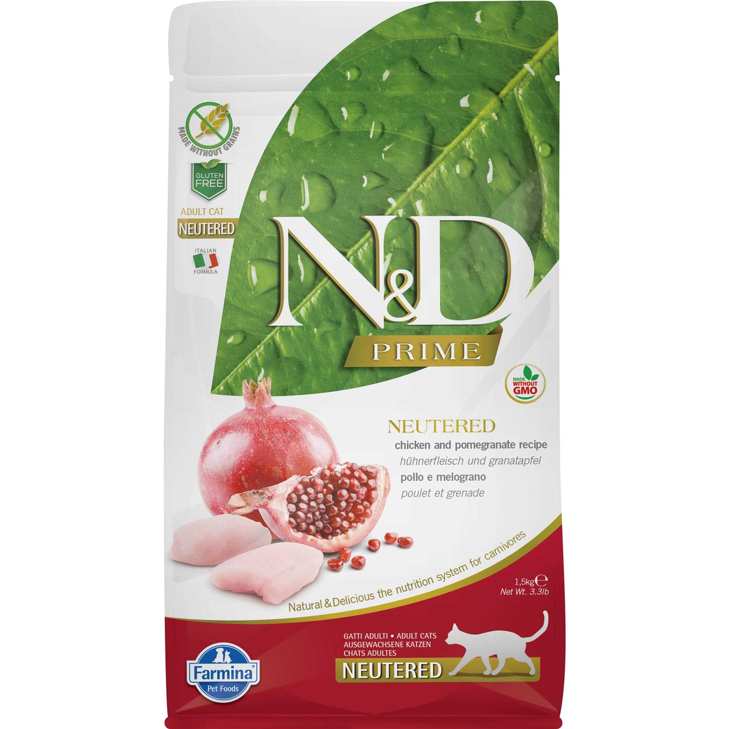 Farmina N&D Prime Cat Dry Food Chicken & Pomegranate Neutered
