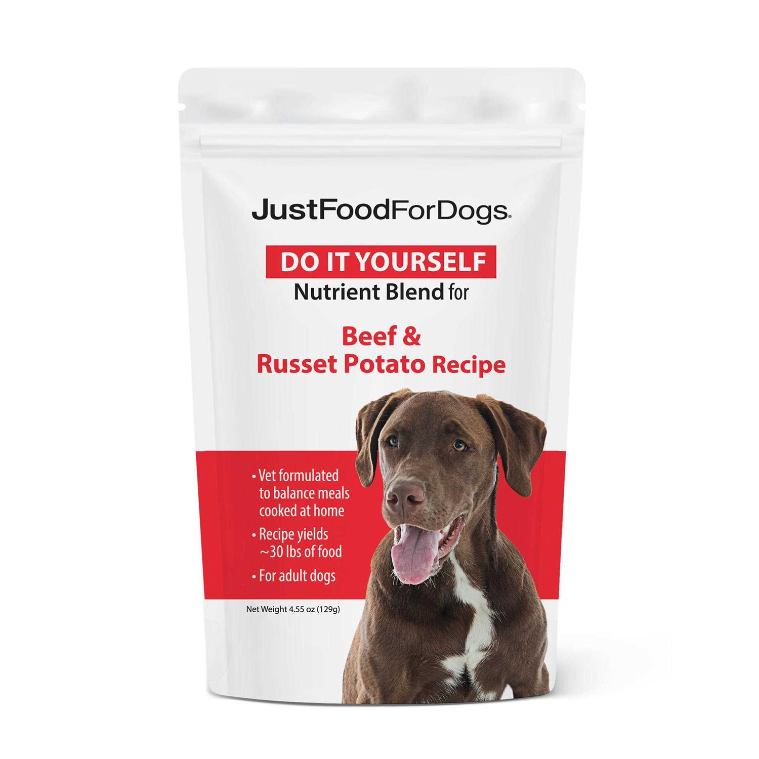JustFoodForDogs Beef & Russet Potato Do It Yourself Nutrient Blend Dog Food