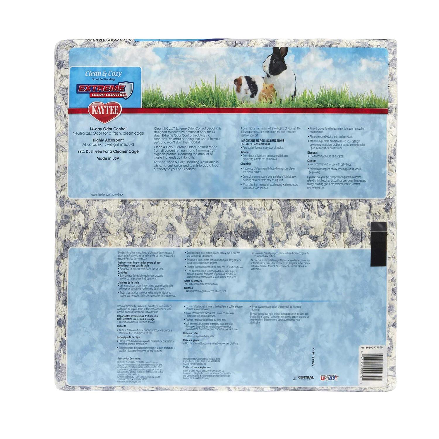 Kaytee Clean Cozy Small Pet Bedding Extreme Odor Control