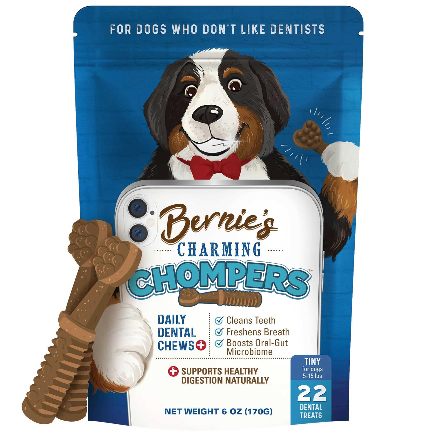 Bernie’s Charming Chompers Daily Dental Chews Dogs