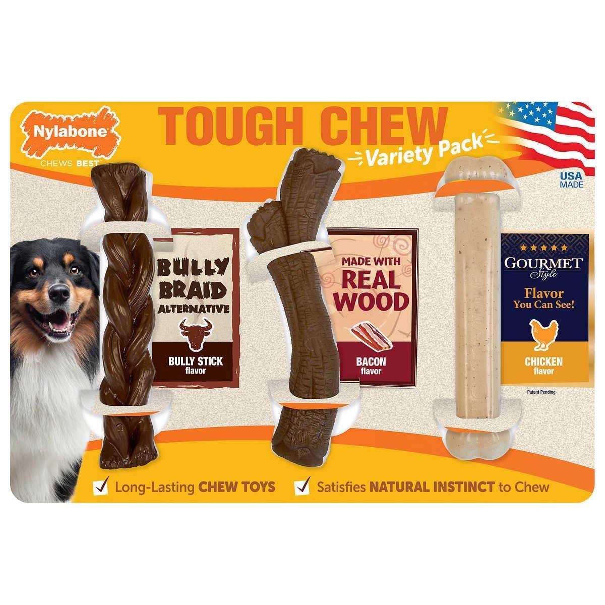 Nylabone Tough Dog Chew Variety Pack