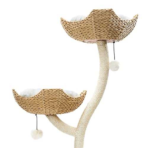 Mau Ivy Modern Cat Tree, White