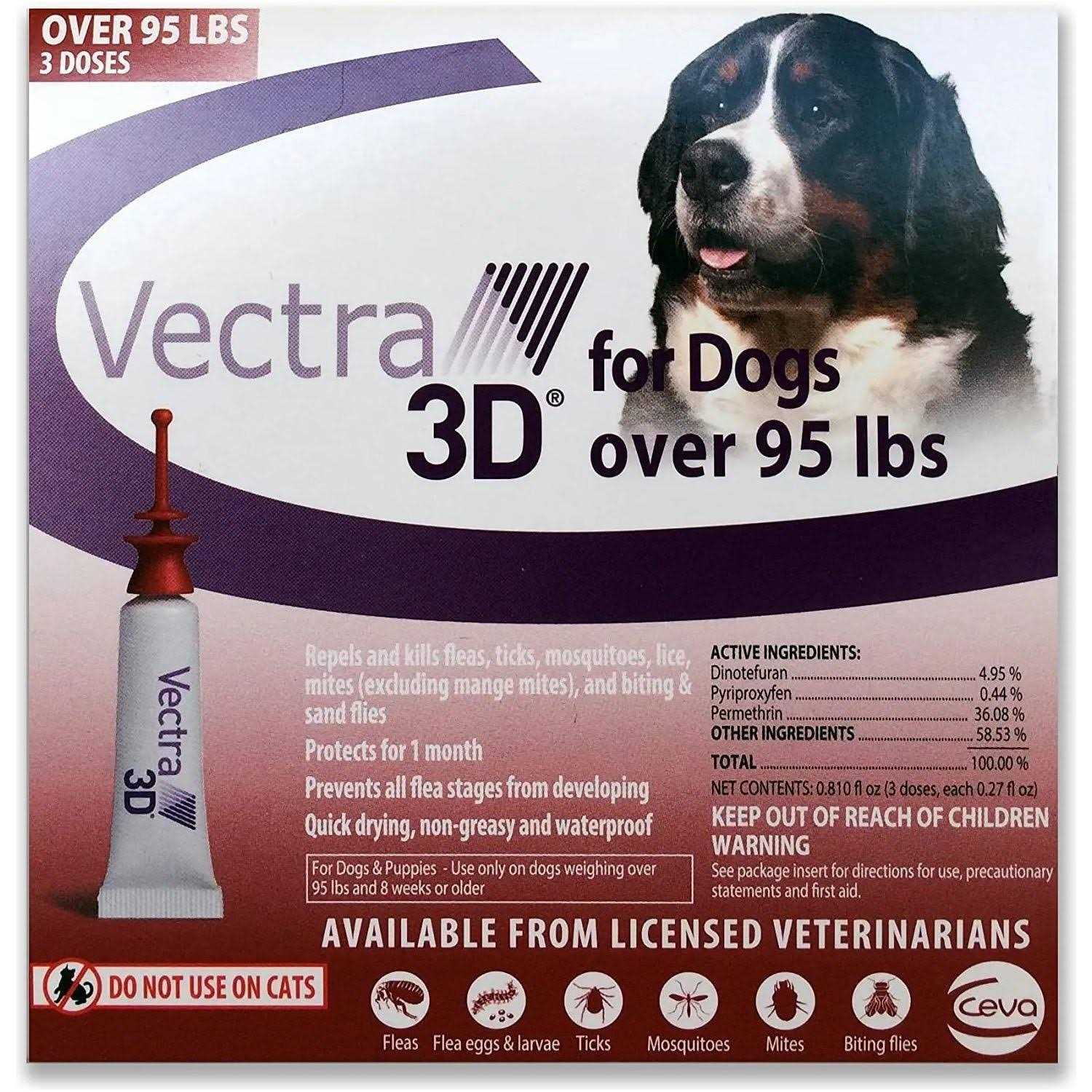 Vectra 3D Over 95 lbs 6 Pk for Dogs