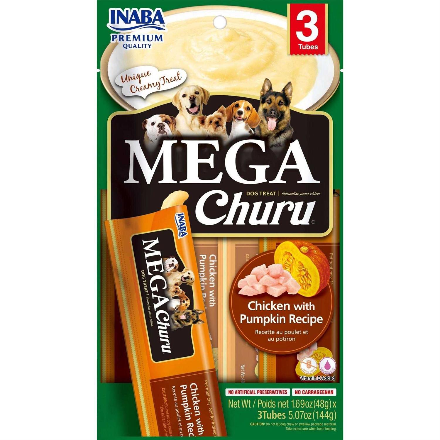 Inaba Dog Mega Churu Chicken Flavored Grain-Free Lickable Dog Treats