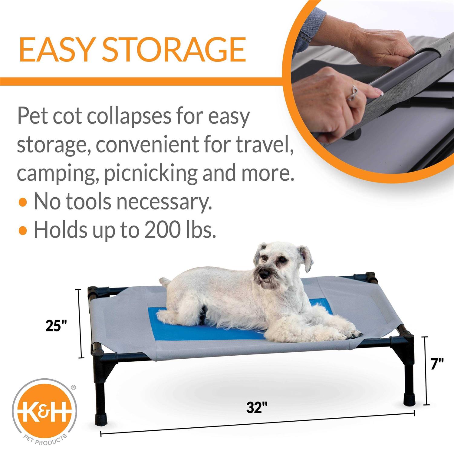 K H Pet Products Coolin’ Pet Cot