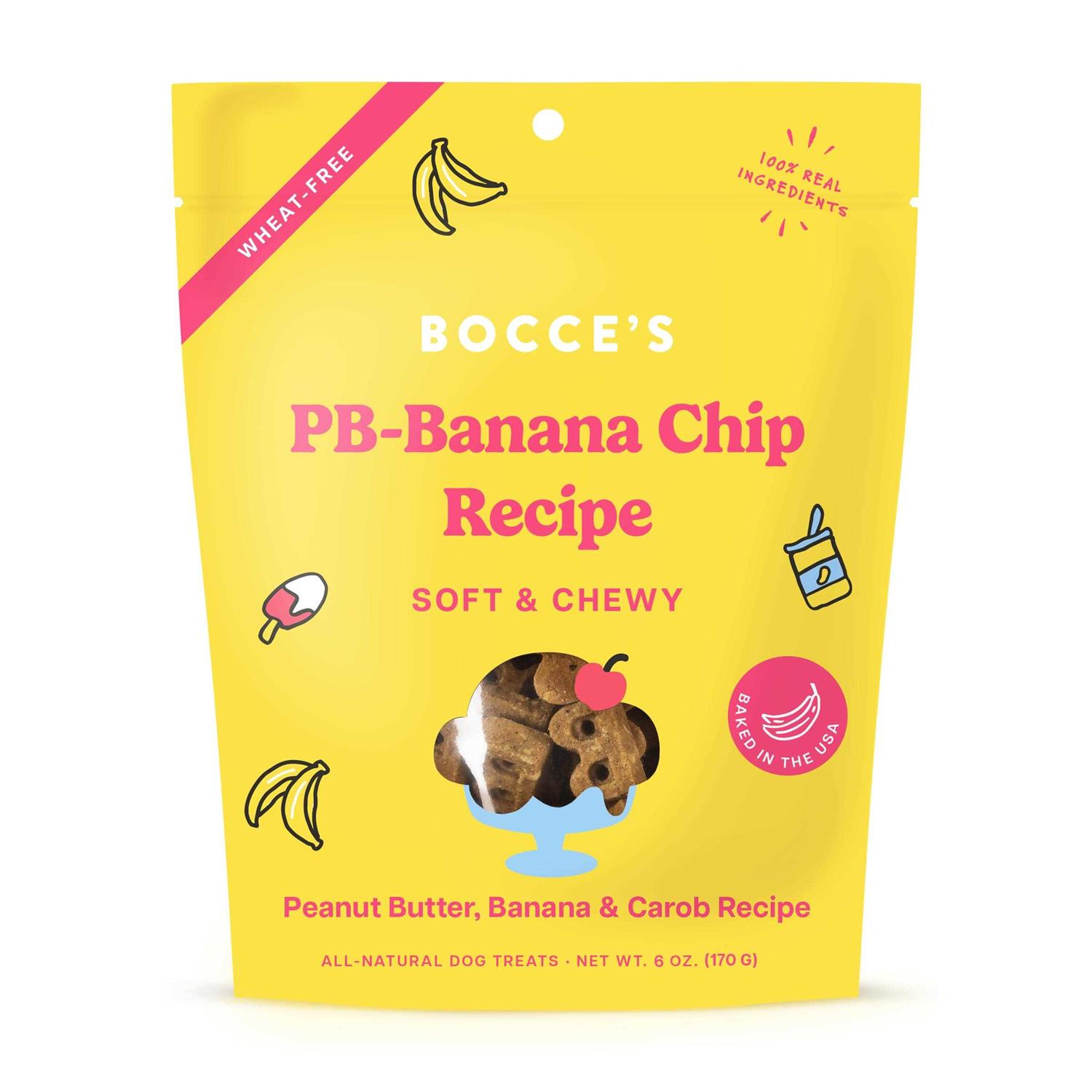 Bocce’s Bakery PB Banana Chip Soft & Chewy Dog Treats