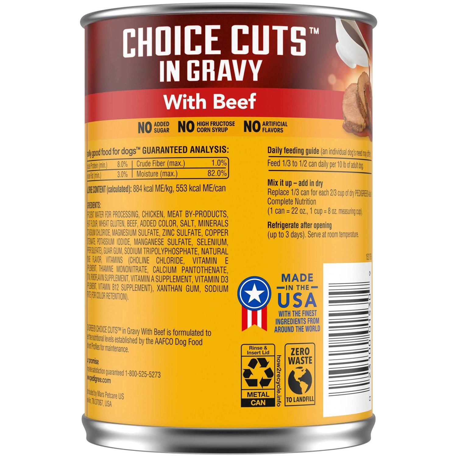 Pedigree Choice Cuts in Gravy Dog Food
