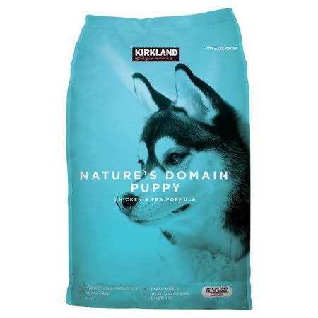 Kirkland Signature Nature’s Domain Puppy Formula Chicken & Pea Dog Food 20 lb