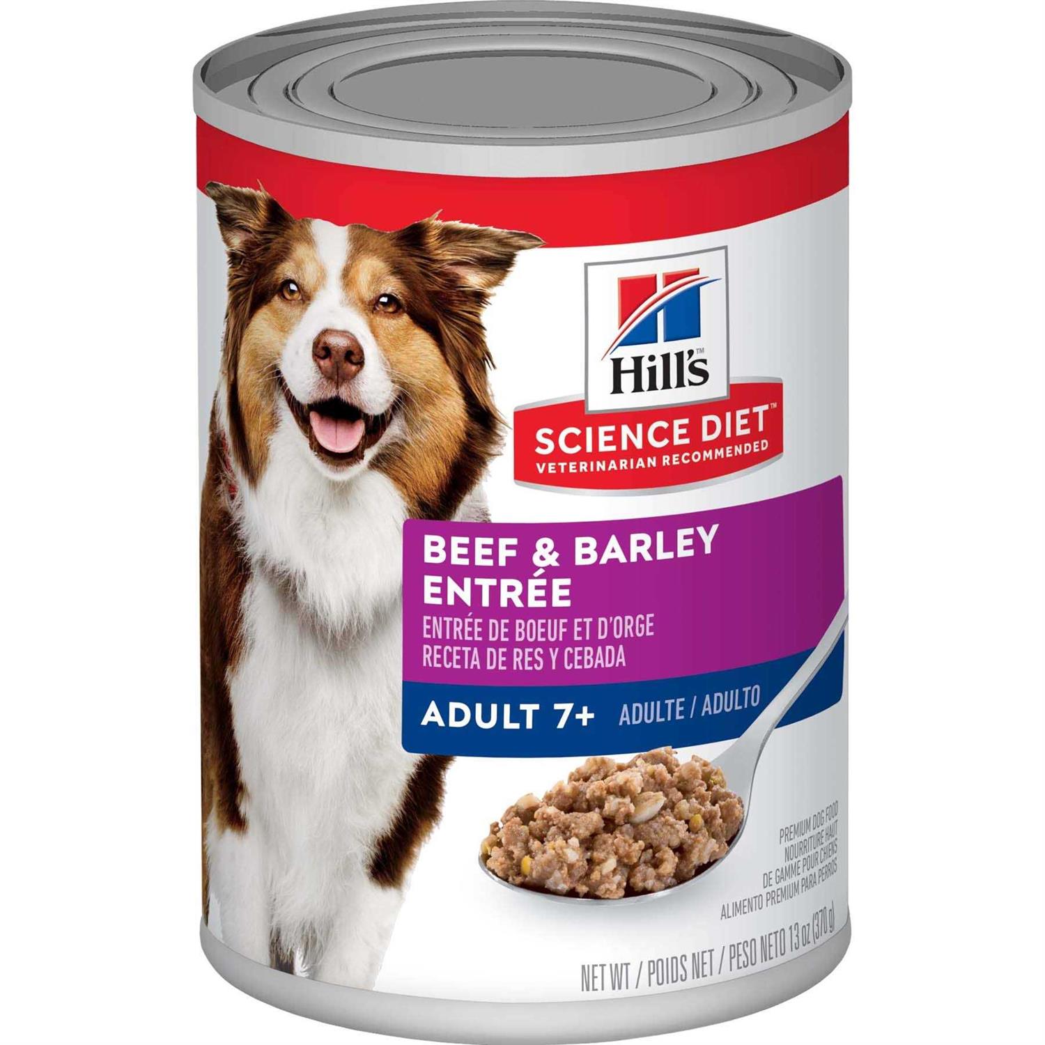 Hill’s Science Diet Beef & Barley Entree Dog Food Adult 7+