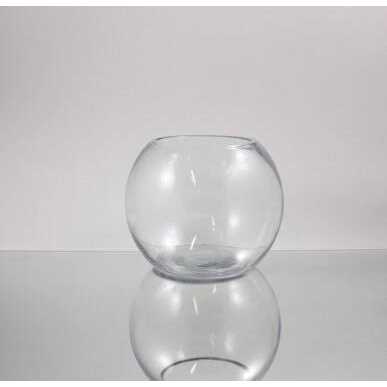 WGV Clear Bubble Bowl Glass Vase