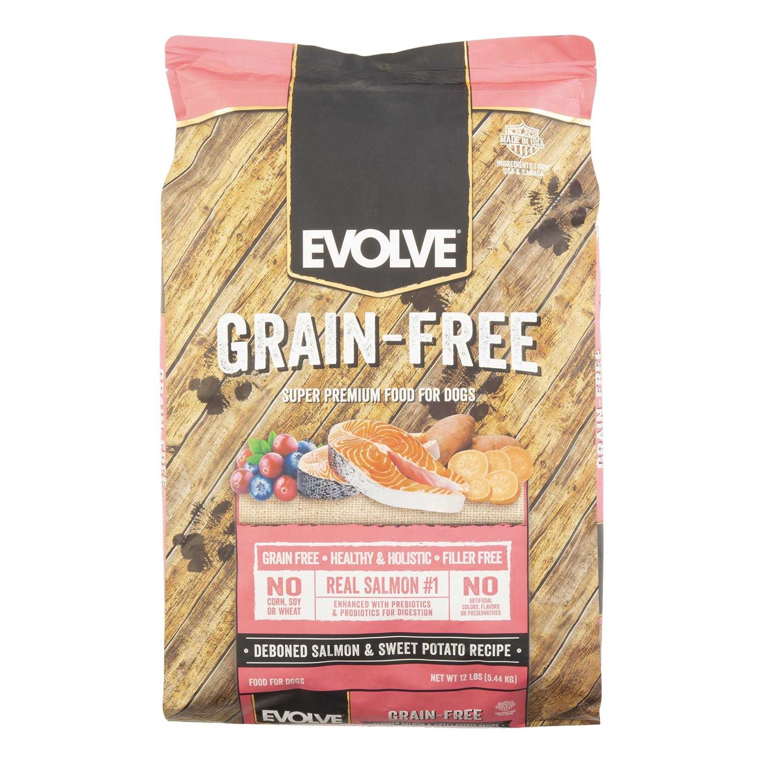 Evolve Grain Free Dog Food Salmon & Sweet Potato Recipe