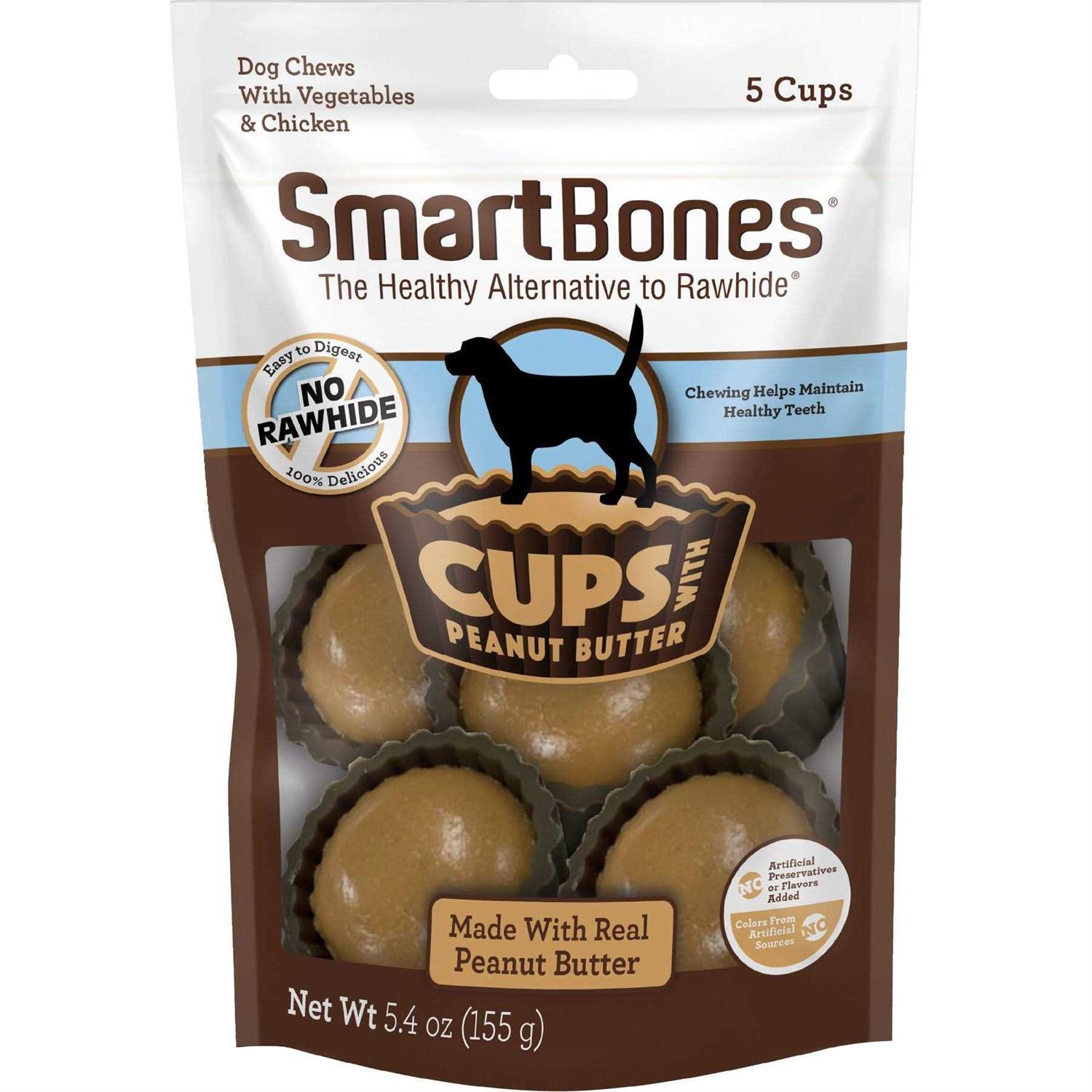 SmartBones Peanut Butter Cups Dog Chews