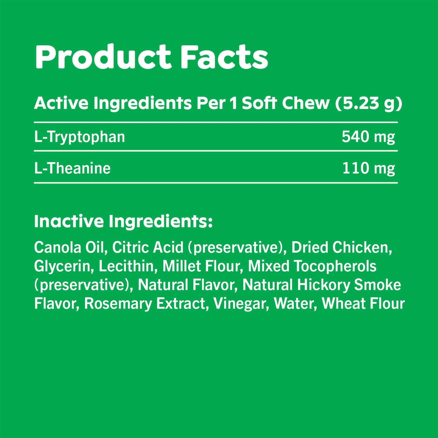 Greenies Supplements Calming Chews for Dogs Chicken Flavor