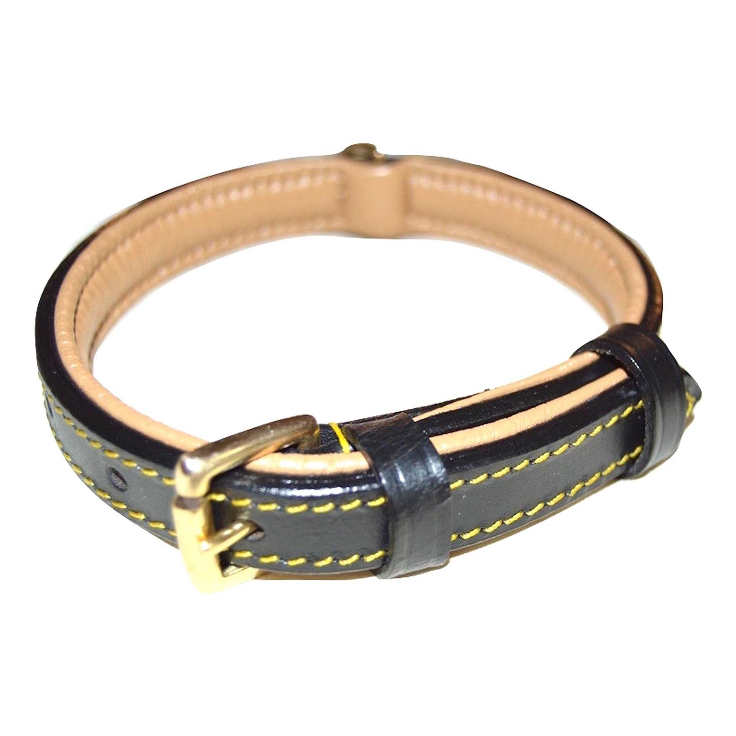 Soft Touch Collars Leather Dog Collar Padded