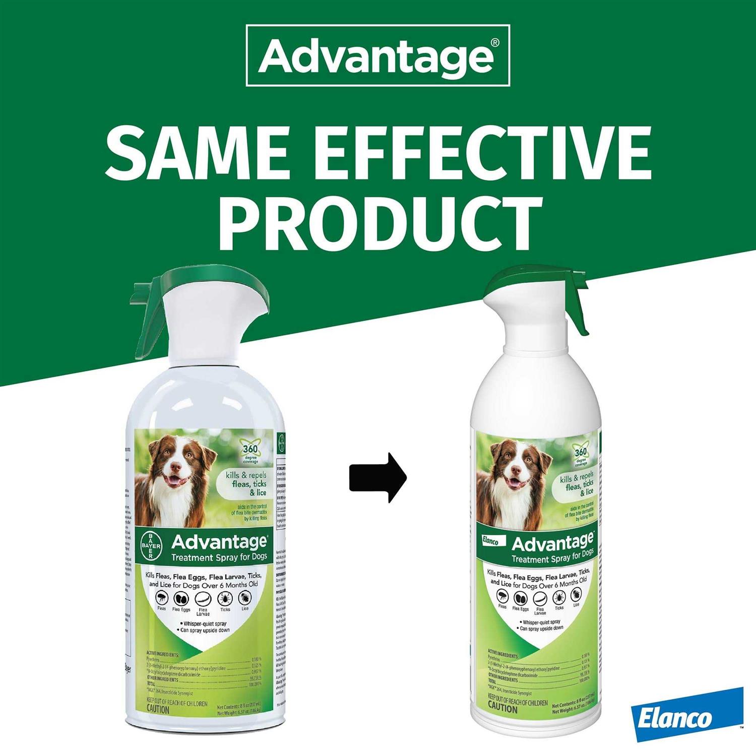 Advantage Flea & Tick Treatment Spray for Dogs