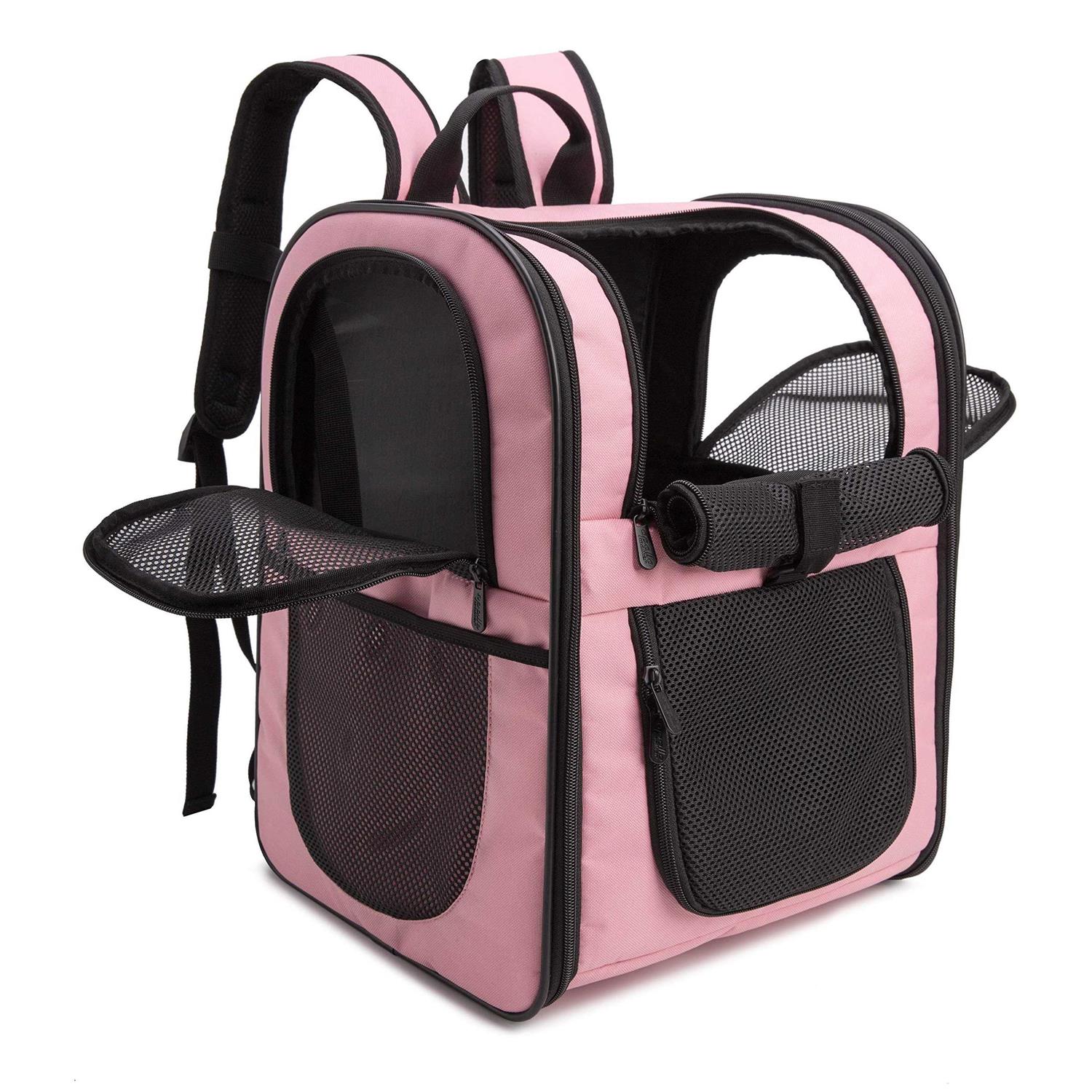 Apollo walker Pet Carrier Backpack for Large/Small Cats and Dogs, Puppies, Safety Features and Cushion Back Support for Travel