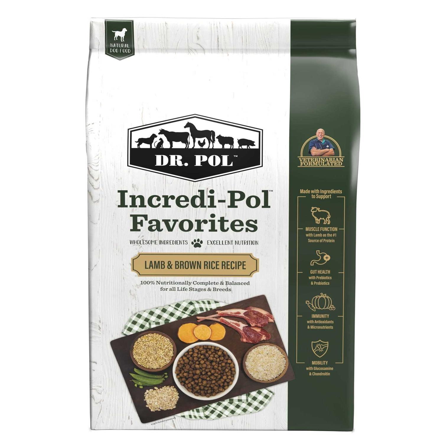 Dr. Pol Incredi-Pol Favorites Lamb & Brown Rice Dog Food