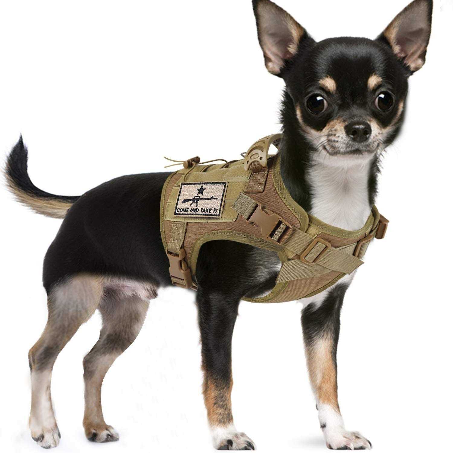 SALFSE Tactical Dog Training Harness Outdoor Working Vest Adjustable Military MOLLE Dog Vest Harness with Rubber Handle