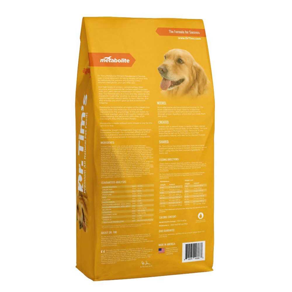 Dr. Tim’s Metabolite Weight Management Formula Dry Dog Food