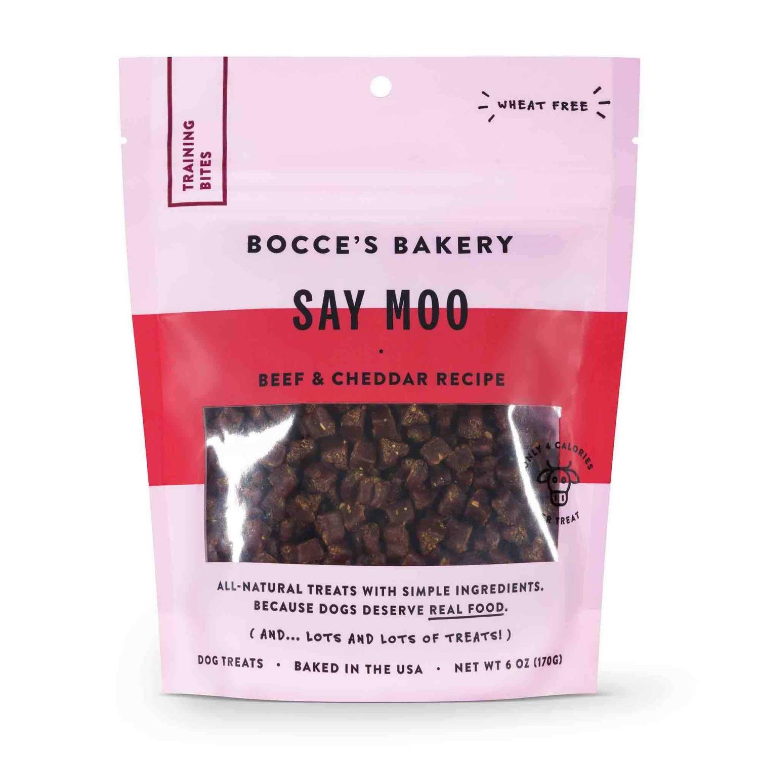 Bocce’s Bakery Say Moo Training Bites Dog Treats