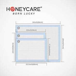 Honey Care All-Absorb Dog and Puppy Training Pads, Ultra Absorbent and Odor Eliminating
