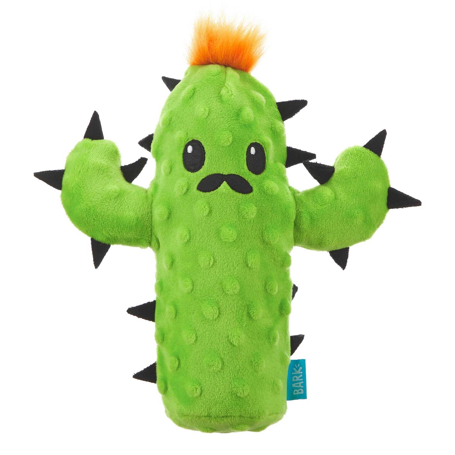 BARK Prickly Pete Dog Toy Features Surprise Squeaker Toy
