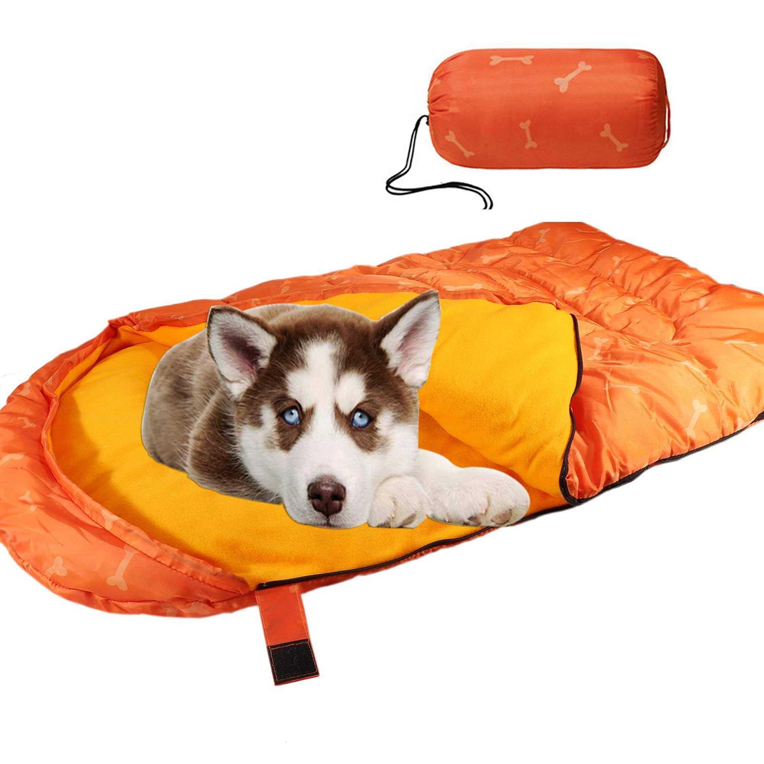 Lifeunion Dog Sleeping Bag with Storage Bag Waterproof Warm Packable Dog Bed for Travel Camping Hiking Backpacking