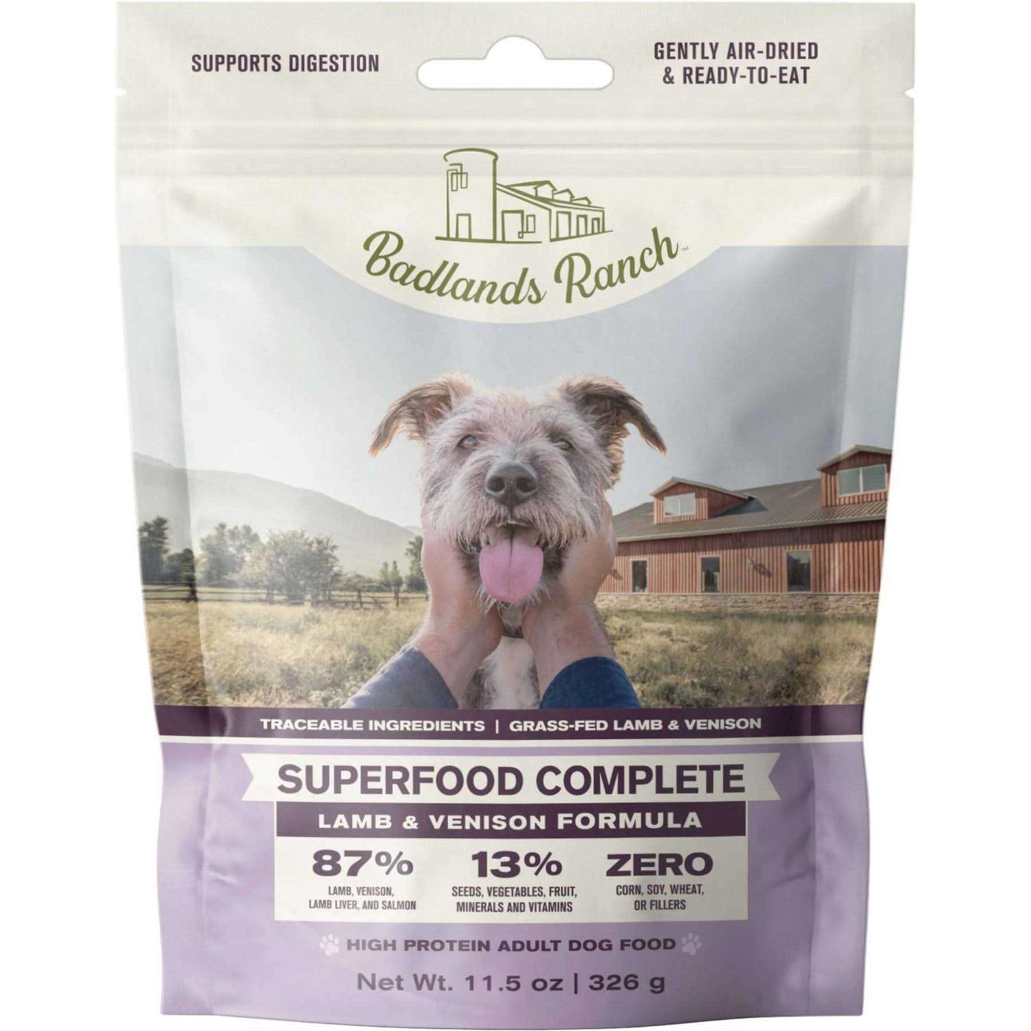 Badlands Ranch Superfood Complete Air Dried Lamb & Venison Dog Food