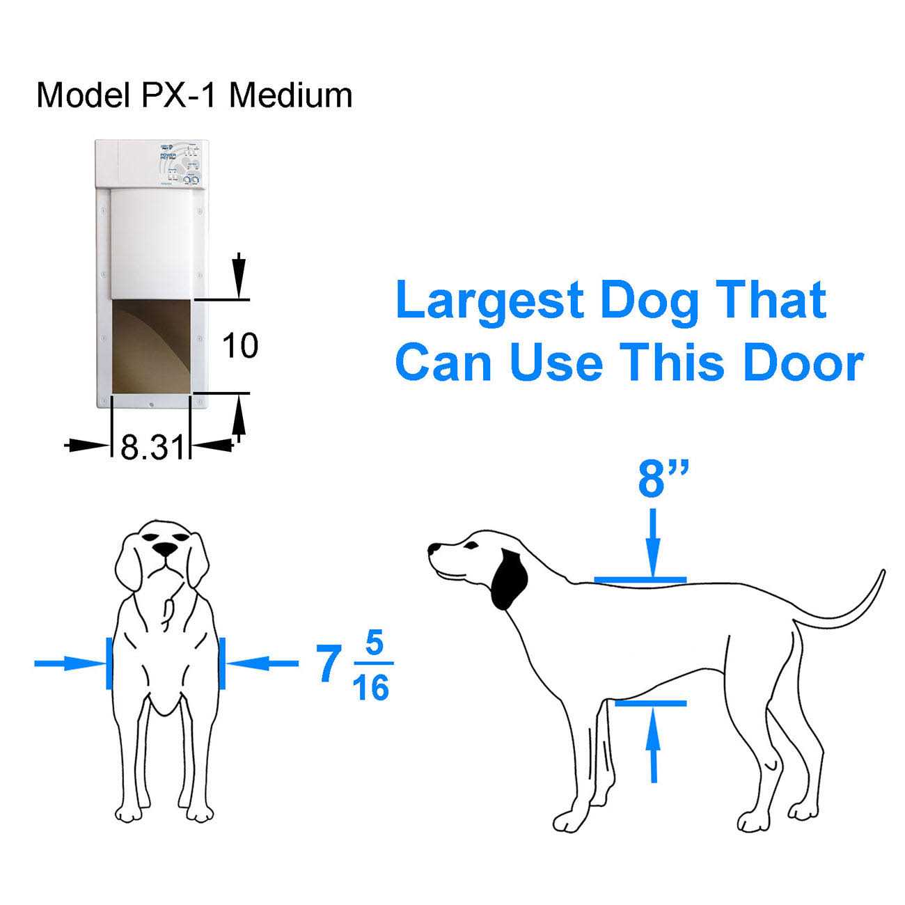 High Tech Pet Power Pet Electronic Pet Door
