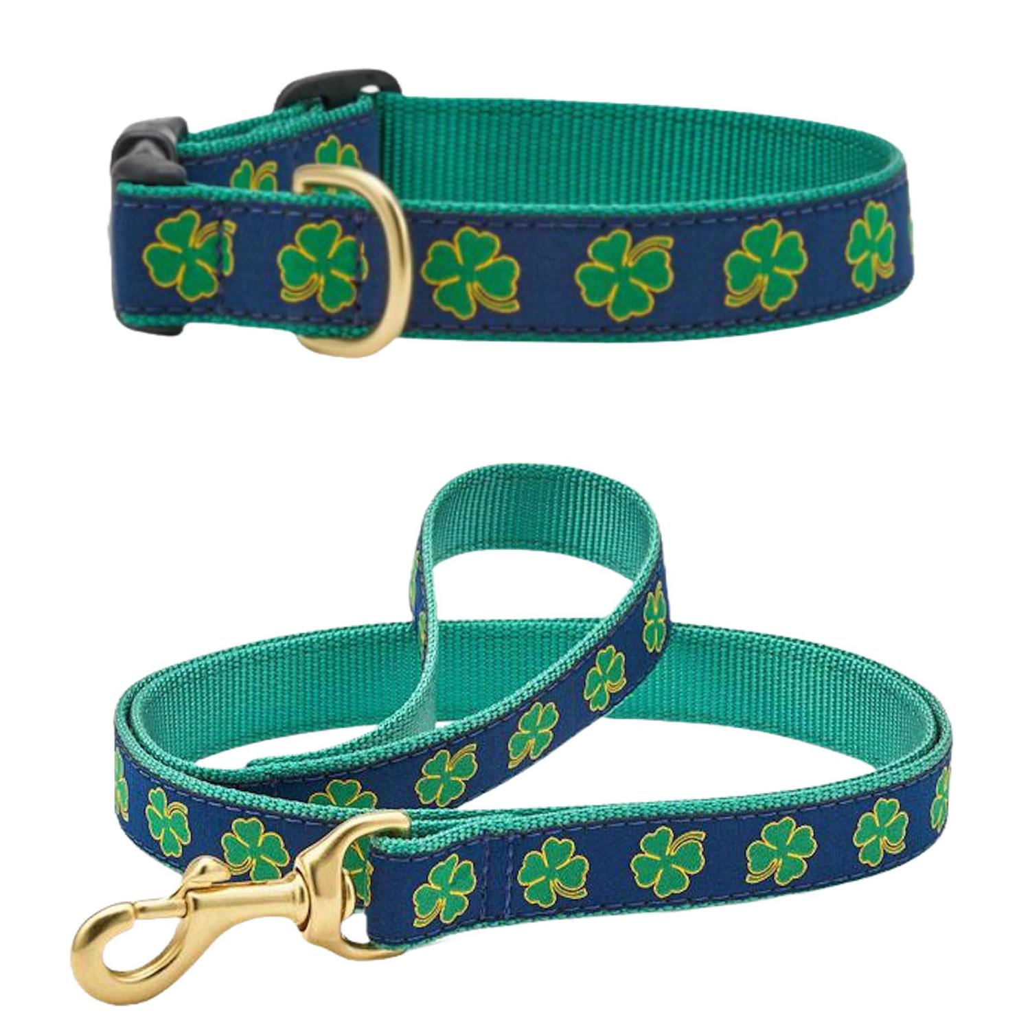 Up Country Dog Collar Shamrock Wide