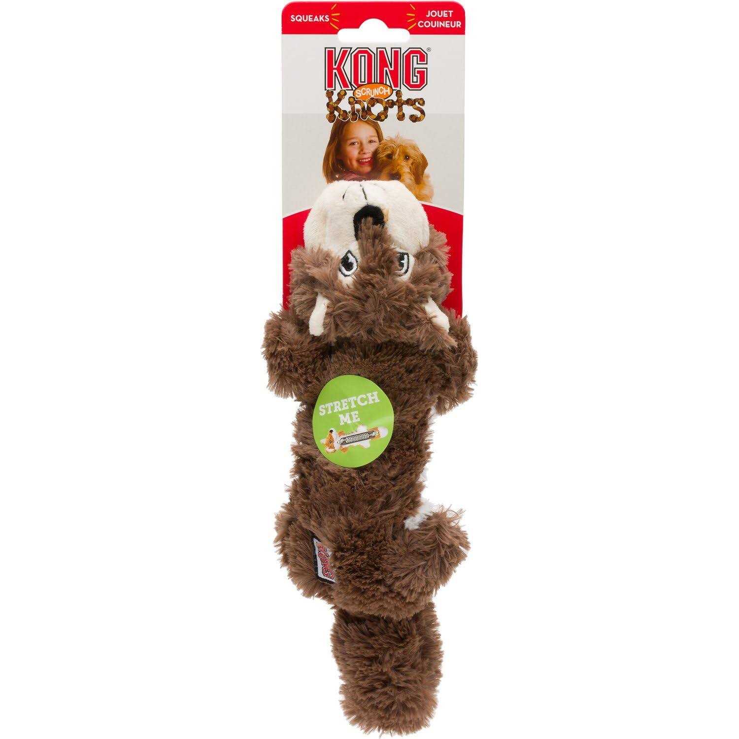 Kong Scrunch Knots Squirrel Dog Toy
