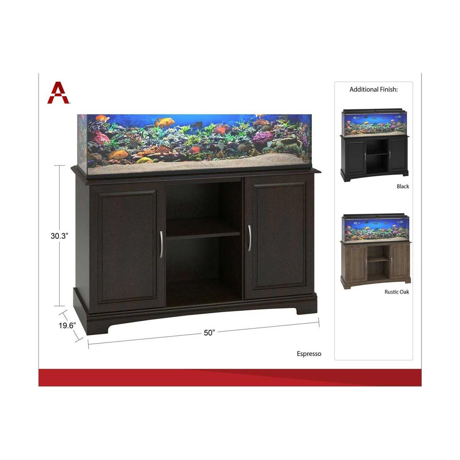 Ameriwood Home Alta Vista 50 75 Gallon Aquarium Stand