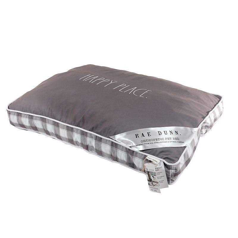 Rae Dunn Happy Place Orthopedic Pet Bed Dog Cat