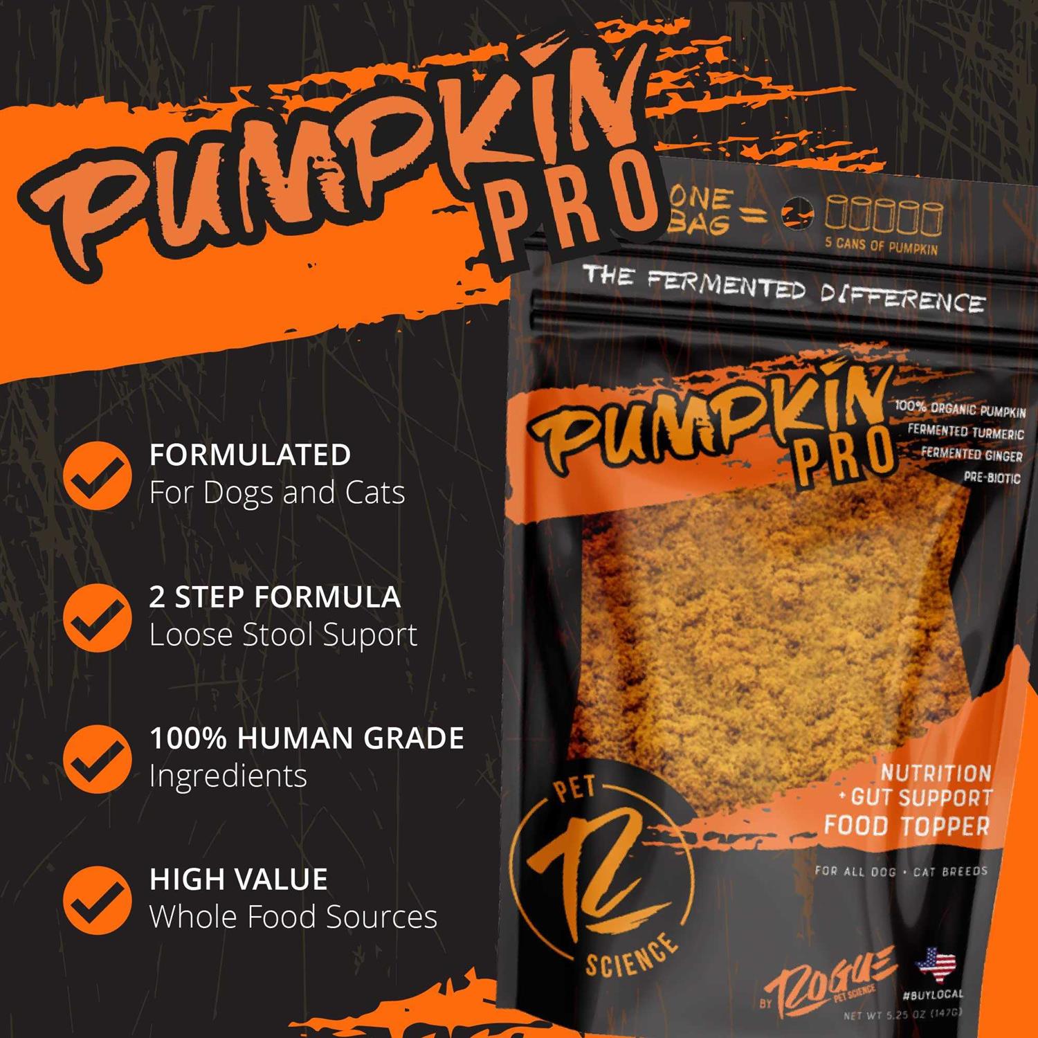 Rogue Pet Science Pumpkin Pro Dog Food Topper