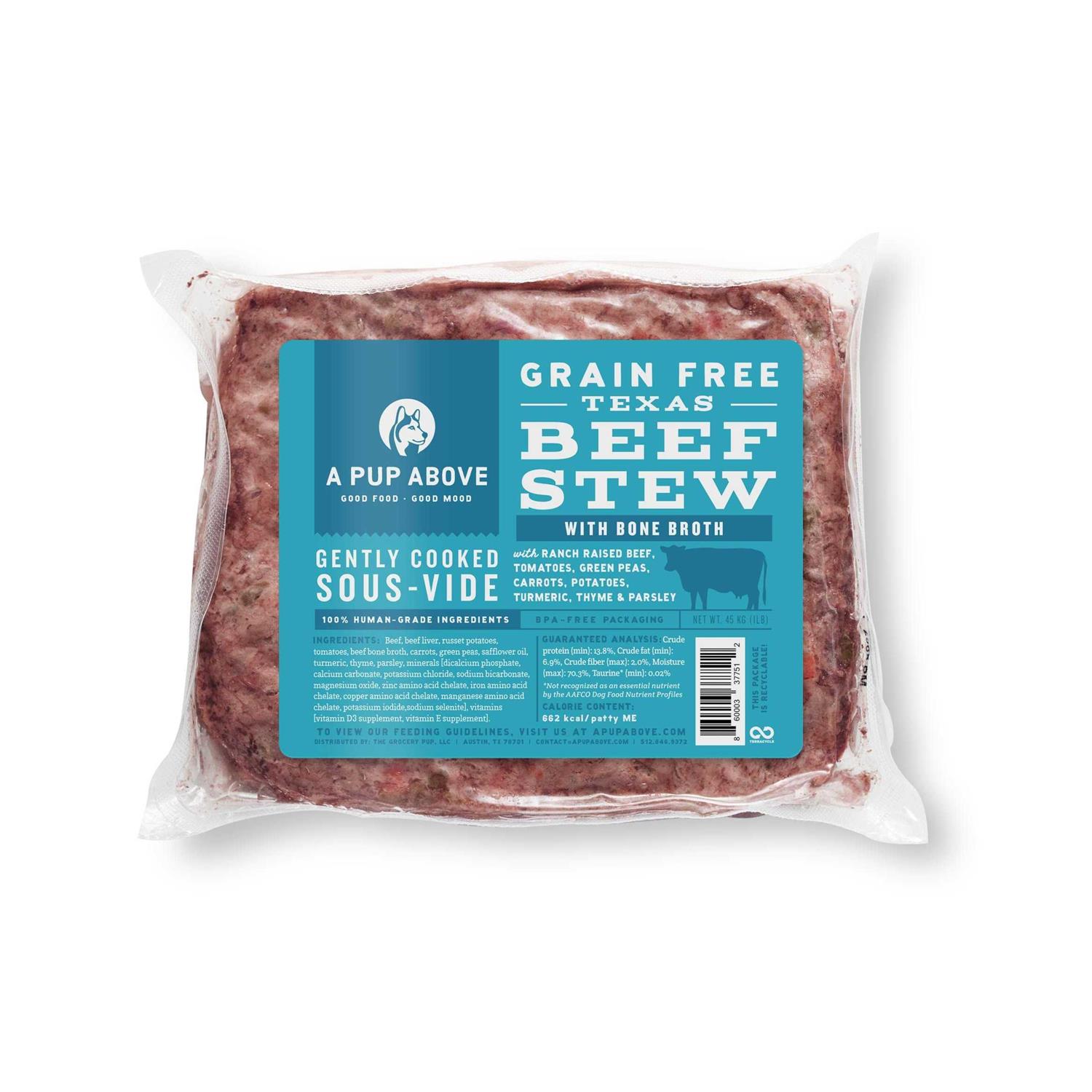 A Pup Above Texas Beef Stew Dog Food