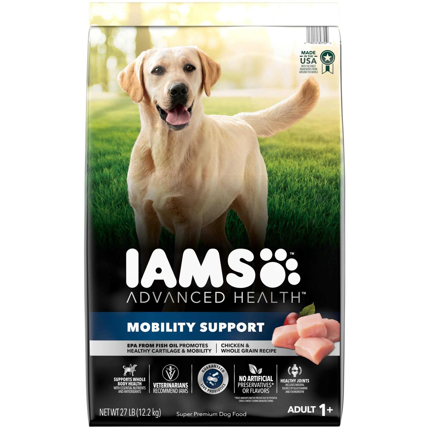 Iams Advanced Health Mobility Support Chicken & Whole Grain Recipe Adult Dry Dog Food