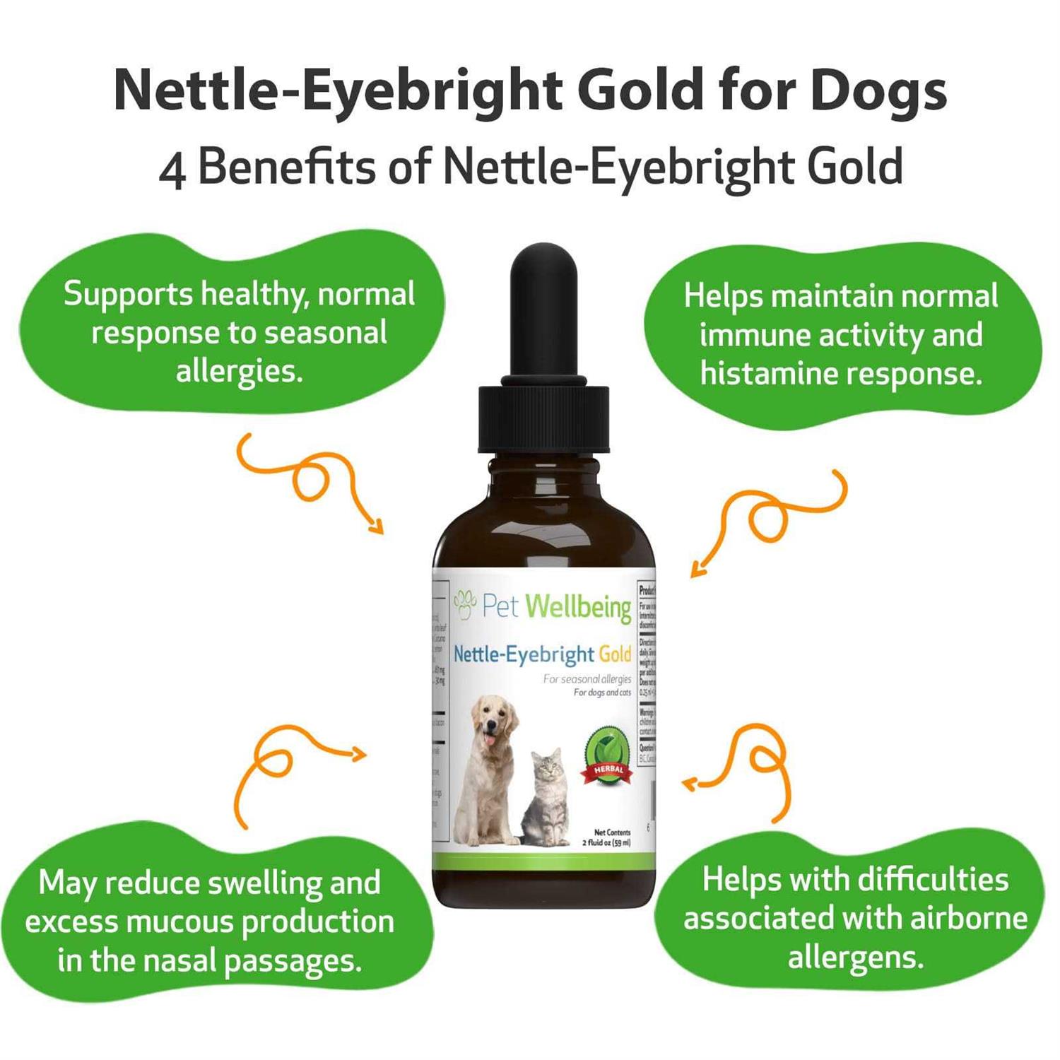 Pet Wellbeing Nettle Eyebright Gold for Dogs