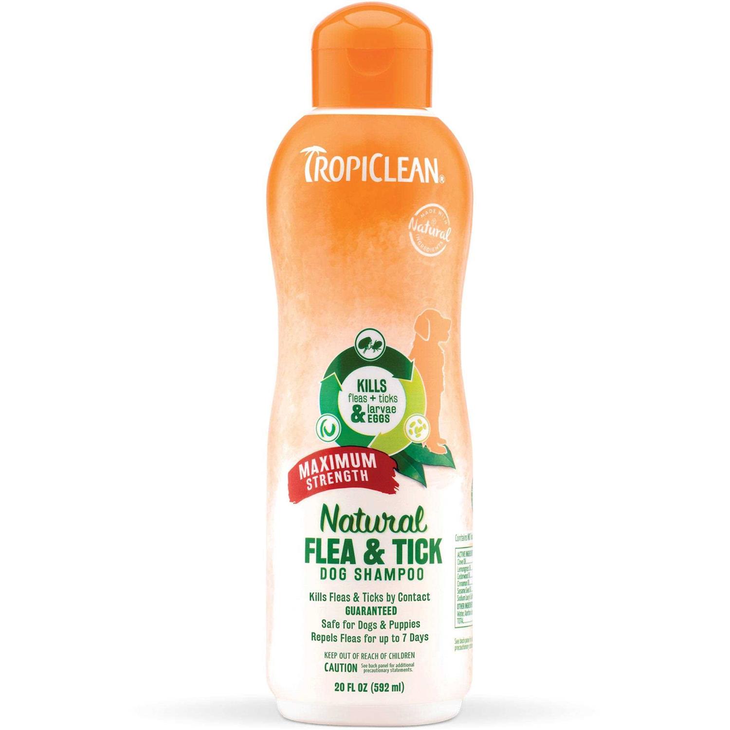 Tropiclean Natural Flea & Tick Shampoo Maximum Strength