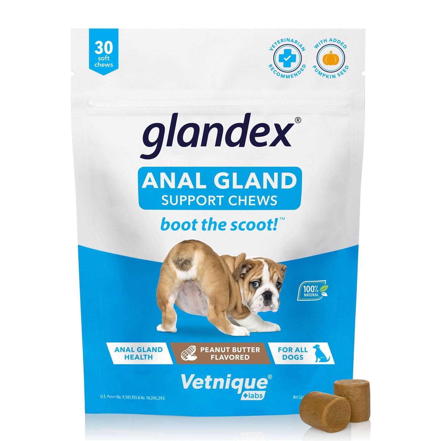 Glandex Anal Gland Soft Chews Supplement for Dogs