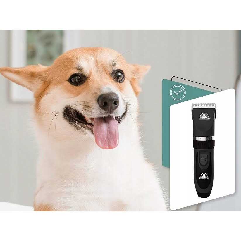 Pet Union Professional Dog Grooming Kit Cordless Low Noise Dog Clippers for Grooming Thick Coats