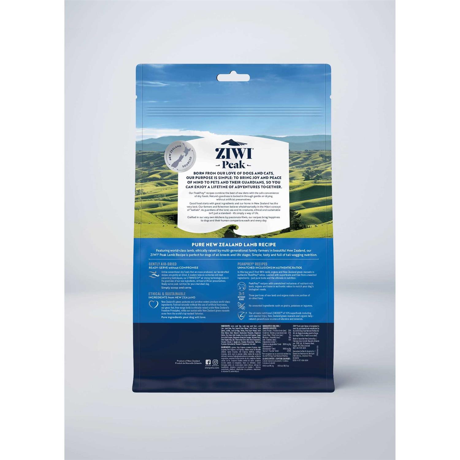 Ziwi Peak Mackerel Lamb Air-Dried Dog Food