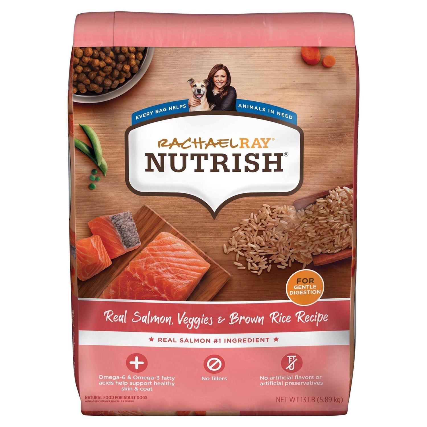 Rachael Ray Nutrish Salmon Veggies & Brown Recipe Dry Dog Food